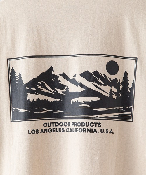 OUTDOOR PRODUCTS(アウトドアプロダクツ)の「【OUTDOOR PRODUCTS/アウトドアプロダクツ】 ヘビーウェイト オーバーサイズ バックプリントTシャツ(Tシャツ/カットソー・メンズ・ホワイト/ピンク/ライトグリーン/ベージュ/グレイッシュブルー/ブラック/カーキ・MEDIUM/LARGE/X-LARGE)」の10枚目の写真