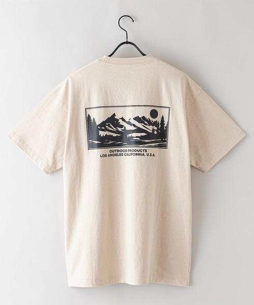 OUTDOOR PRODUCTS(アウトドアプロダクツ)の「【OUTDOOR PRODUCTS/アウトドアプロダクツ】 ヘビーウェイト オーバーサイズ バックプリントTシャツ(Tシャツ/カットソー・メンズ・ホワイト/ピンク/ライトグリーン/ベージュ/グレイッシュブルー/ブラック/カーキ・MEDIUM/LARGE/X-LARGE)」の12枚目の写真