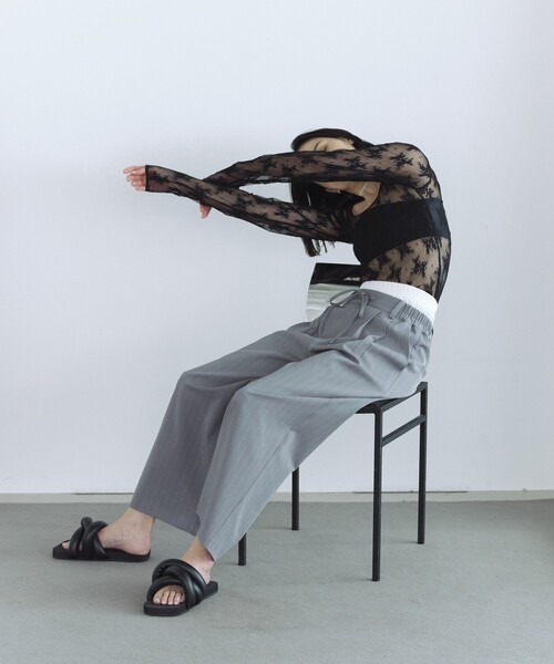 Firsthand（ファーストハンド）の「Firsthand/ファーストハンド CHAIN CORD NECKLACE / チェーンコードチョーカー（ネックレス・レディース・ブラック・FREE）」の2枚目の写真