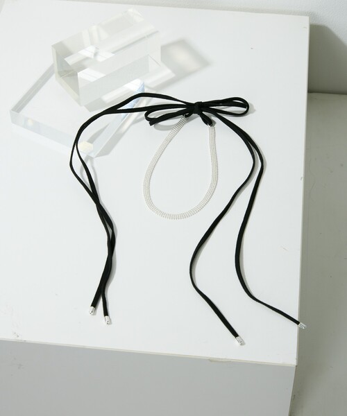 Firsthand（ファーストハンド）の「Firsthand/ファーストハンド CHAIN CORD NECKLACE / チェーンコードチョーカー（ネックレス・レディース・ブラック・FREE）」の4枚目の写真