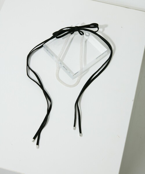 Firsthand（ファーストハンド）の「Firsthand/ファーストハンド CHAIN CORD NECKLACE / チェーンコードチョーカー（ネックレス・レディース・ブラック・FREE）」の5枚目の写真