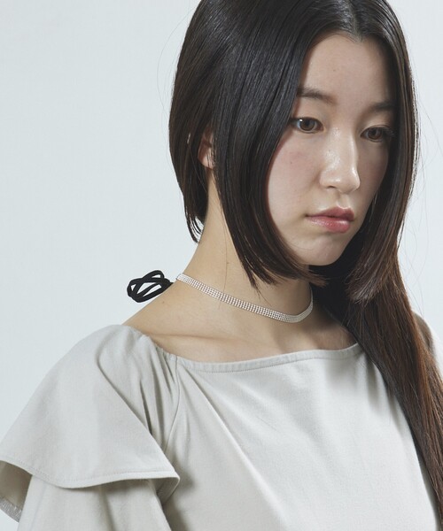 Firsthand（ファーストハンド）の「Firsthand/ファーストハンド CHAIN CORD NECKLACE / チェーンコードチョーカー（ネックレス・レディース・ブラック・FREE）」の12枚目の写真