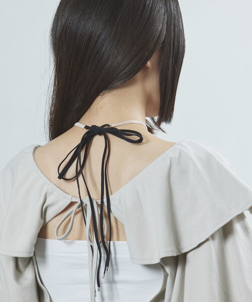 Firsthand（ファーストハンド）の「Firsthand/ファーストハンド CHAIN CORD NECKLACE / チェーンコードチョーカー（ネックレス・レディース・ブラック・FREE）」の13枚目の写真