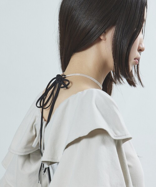 Firsthand（ファーストハンド）の「Firsthand/ファーストハンド CHAIN CORD NECKLACE / チェーンコードチョーカー（ネックレス・レディース・ブラック・FREE）」の14枚目の写真