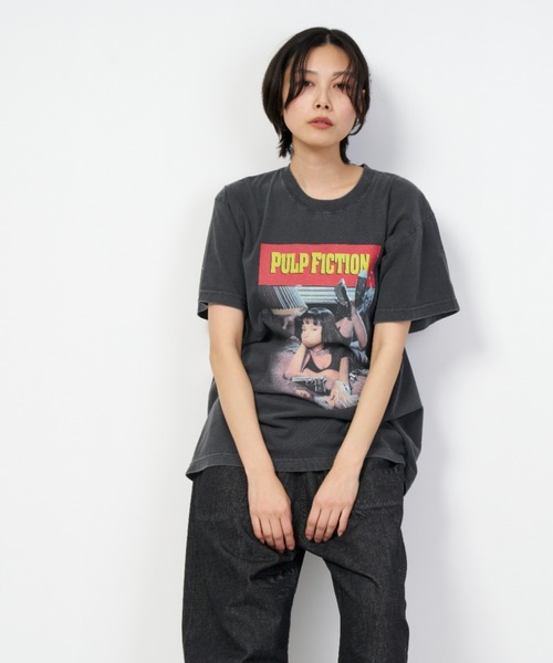 GOOD ROCK SPEED(グッドロックスピード)の「PULP FICTION パルプ・フィクション Tシャツ(Tシャツ/カットソー・レディース・チャコールグレー・FREE)」の3枚目の写真