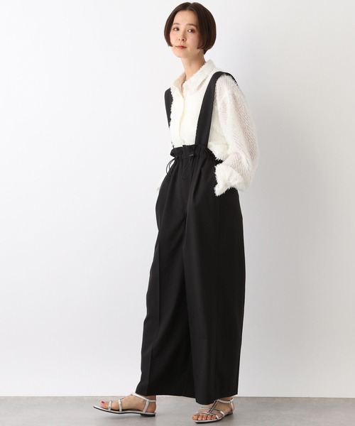 LEPSIM(レプシィム)の「サス付きドロストワイドパンツ 992056(その他パンツ・レディース・ブラック/アイボリー・FREE)」の14枚目の写真