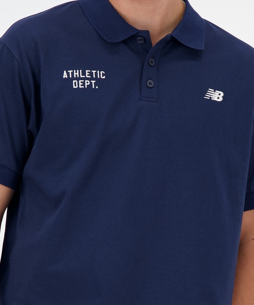 NEW BALANCE（ニューバランス）の「Sportswear Greatest Hits ポロシャツ（ポロシャツ・メンズ・アイボリー/ネイビー・XX-LARGE/X-LARGE/LARGE/MEDIUM/SMALL）」の9枚目の写真