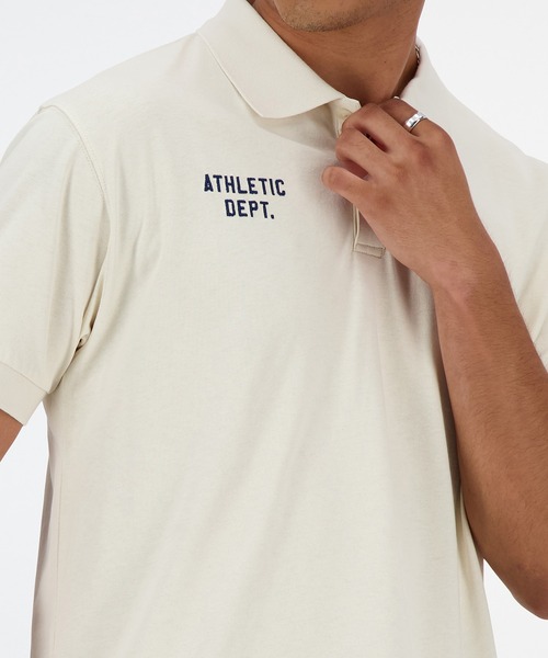 NEW BALANCE（ニューバランス）の「Sportswear Greatest Hits ポロシャツ（ポロシャツ・メンズ・アイボリー/ネイビー・XX-LARGE/X-LARGE/LARGE/MEDIUM/SMALL）」の8枚目の写真