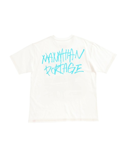 Manhattan Portage（マンハッタンポーテージ）の「S/S Print T-Shirt（Tシャツ/カットソー・メンズ・ホワイト/ライム/サックスブルー/ライトイエロー・SMALL/MEDIUM/LARGE/X-LARGE）」の7枚目の写真