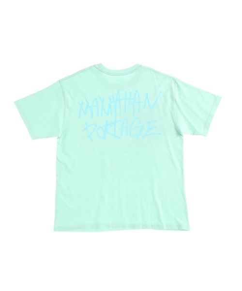 Manhattan Portage（マンハッタンポーテージ）の「S/S Print T-Shirt（Tシャツ/カットソー・メンズ・ホワイト/ライム/サックスブルー/ライトイエロー・SMALL/MEDIUM/LARGE/X-LARGE）」の9枚目の写真