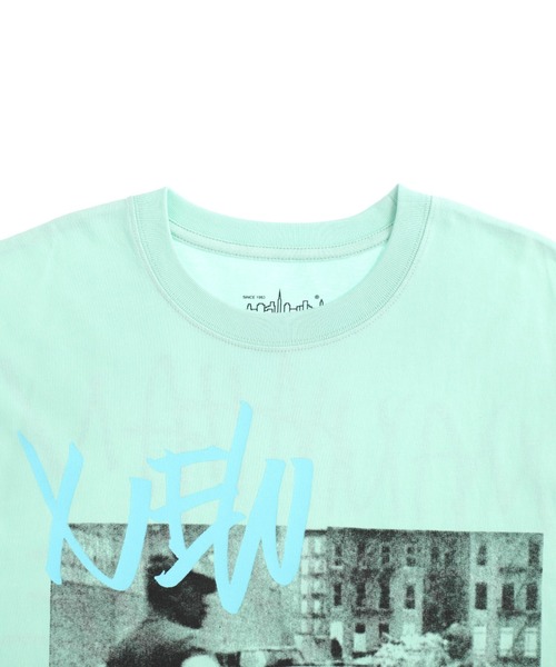 Manhattan Portage（マンハッタンポーテージ）の「S/S Print T-Shirt（Tシャツ/カットソー・メンズ・ホワイト/ライム/サックスブルー/ライトイエロー・SMALL/MEDIUM/LARGE/X-LARGE）」の10枚目の写真