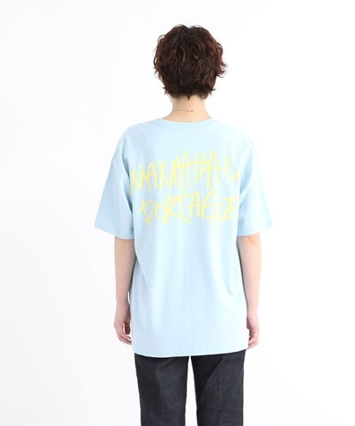 Manhattan Portage（マンハッタンポーテージ）の「S/S Print T-Shirt（Tシャツ/カットソー・メンズ・ホワイト/ライム/サックスブルー/ライトイエロー・SMALL/MEDIUM/LARGE/X-LARGE）」の15枚目の写真