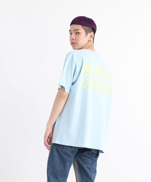 Manhattan Portage（マンハッタンポーテージ）の「S/S Print T-Shirt（Tシャツ/カットソー・メンズ・ホワイト/ライム/サックスブルー/ライトイエロー・SMALL/MEDIUM/LARGE/X-LARGE）」の17枚目の写真