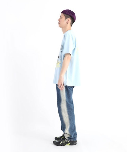 Manhattan Portage（マンハッタンポーテージ）の「S/S Print T-Shirt（Tシャツ/カットソー・メンズ・ホワイト/ライム/サックスブルー/ライトイエロー・SMALL/MEDIUM/LARGE/X-LARGE）」の18枚目の写真