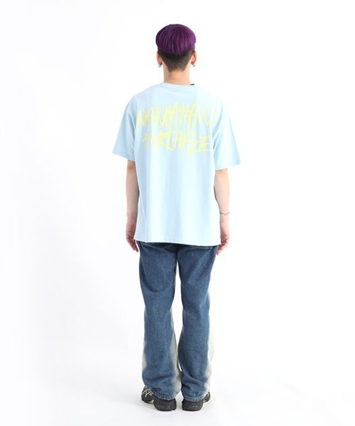 Manhattan Portage（マンハッタンポーテージ）の「S/S Print T-Shirt（Tシャツ/カットソー・メンズ・ホワイト/ライム/サックスブルー/ライトイエロー・SMALL/MEDIUM/LARGE/X-LARGE）」の19枚目の写真