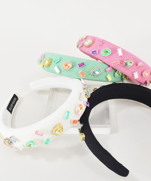 PATOU ツイード カチューシャ セール】ビジューツイードカチューシャ（カチューシャ）｜styiro