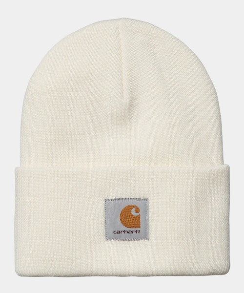 Carhartt（カーハート）の「Carhartt WIP/カーハートダブリューアイピー ビーニー ACRYLIC WATCH CAP I020222/I020175（ニットキャップ/ビーニー・レディース・ブラック/ピンクベージュ/ヘザーグレー/ホワイト・FREE）」の6枚目の写真