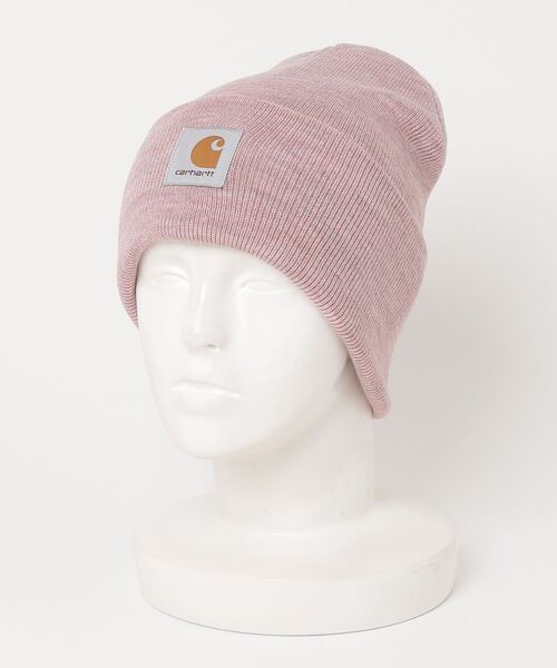 Carhartt（カーハート）の「Carhartt WIP/カーハートダブリューアイピー ビーニー ACRYLIC WATCH CAP I020222/I020175（ニットキャップ/ビーニー・レディース・ブラック/ピンクベージュ/ヘザーグレー/ホワイト・FREE）」の13枚目の写真