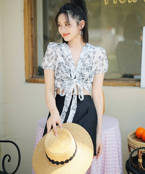 OSYAREVO（オシャレボ）の「カシュクール シアーシャツ 付き