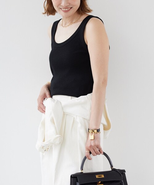 Deuxieme Classe タンクトップ／ブラック Deuxieme Classe｜ドゥーズィエム クラスのタンクトップ