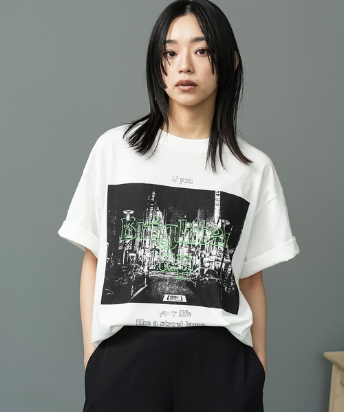 セール】半袖バンドT（Tシャツ/カットソー）｜mili an deni