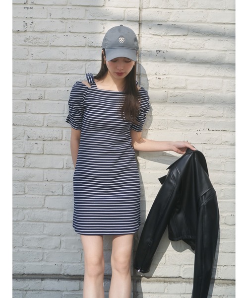 SNIDEL（スナイデル）の「【WEB限定】ボーダーカットソー