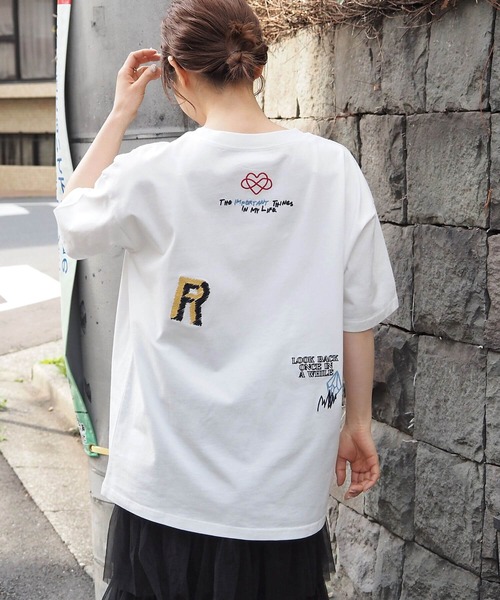 セール】【アソート】落書き刺繍BIGTシャツ（Tシャツ/カットソー