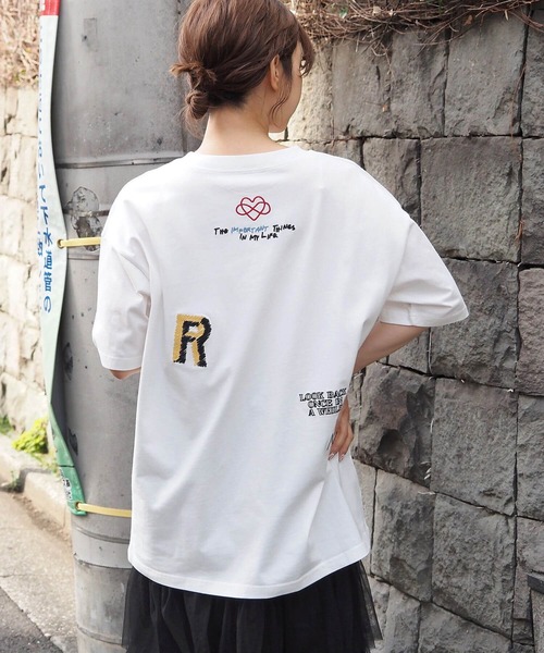 新品タグ付き　ピッコーネ　刺繍Tシャツ　半袖　ホワイト　サイズ38 カットソー マルカワ MARUKAWA 【OUTDOOR PRODUCTS】アウトドアプロダクツ T