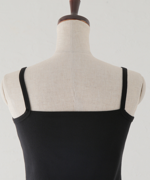 AP STUDIO（エーピーストゥディオ）の「【CAROUSELAMBRA】ストレッチリブキャミソール（キャミソール・レディース・ホワイト/ブラック・FREE）」の10枚目の写真