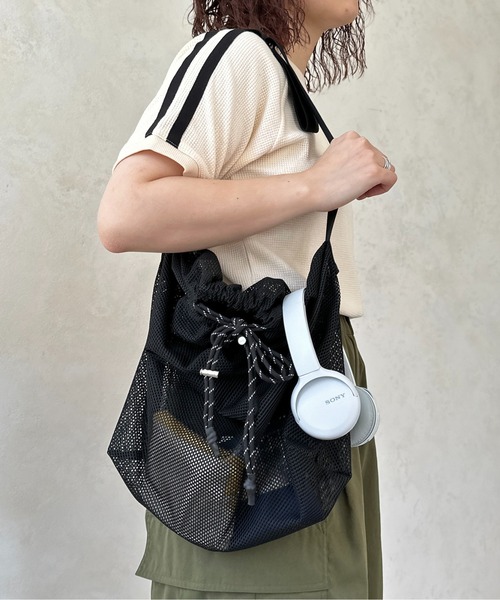 CPCM（シーピーシーエム）の「メッシュショルダーバッグ（トートバッグ・メンズ・ブラック/カーキ/ブルー・FREE）」の9枚目の写真