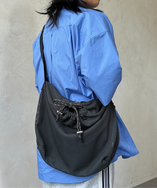 CPCM（シーピーシーエム）の「メッシュショルダーバッグ（トートバッグ・メンズ・ブラック/カーキ/ブルー・FREE）」の14枚目の写真