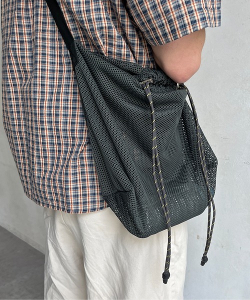 CPCM（シーピーシーエム）の「メッシュショルダーバッグ（トートバッグ・メンズ・ブラック/カーキ/ブルー・FREE）」の18枚目の写真