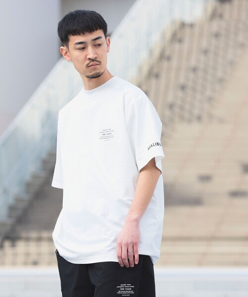 MALIBU SHIRTS（マリブシャツ）の「MALIBU SHIRTS x B:MING by BEAMS / 別注 スリーブプリントTシャツ（Tシャツ/カットソー・メンズ・ホワイト/ネイビー/ブラック・S/M/L/XL）」の11枚目の写真
