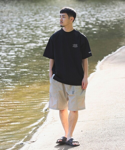 MALIBU SHIRTS（マリブシャツ）の「MALIBU SHIRTS x B:MING by BEAMS / 別注 スリーブプリントTシャツ（Tシャツ/カットソー・メンズ・ホワイト/ネイビー/ブラック・S/M/L/XL）」の16枚目の写真