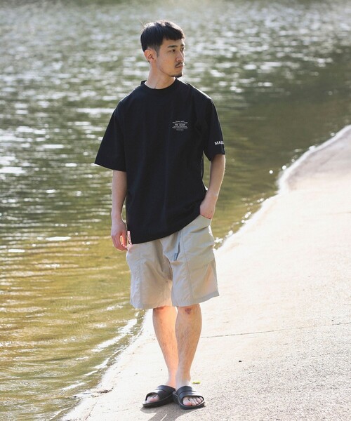 MALIBU SHIRTS（マリブシャツ）の「MALIBU SHIRTS x B:MING by BEAMS / 別注 スリーブプリントTシャツ（Tシャツ/カットソー・メンズ・ホワイト/ネイビー/ブラック・S/M/L/XL）」の17枚目の写真