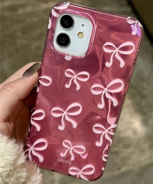 セール】【 Port / ポート 】 メタリック ガーリー リボン iPhone