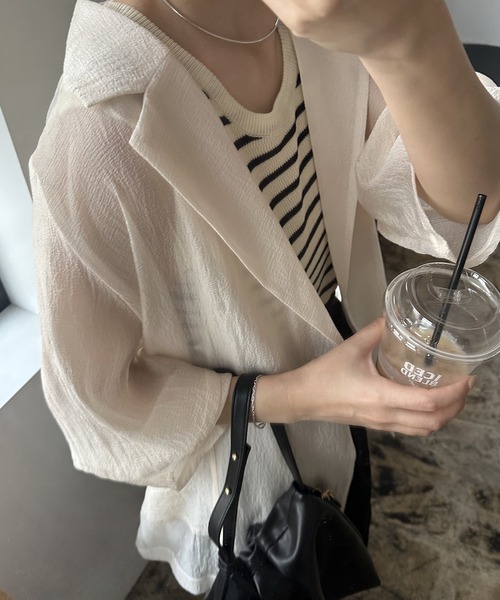 新品　aere アエレsheer tumbler jacket シアージャケット 新品 aere アエレsheer tumbler jacket シアージャケット sheer
