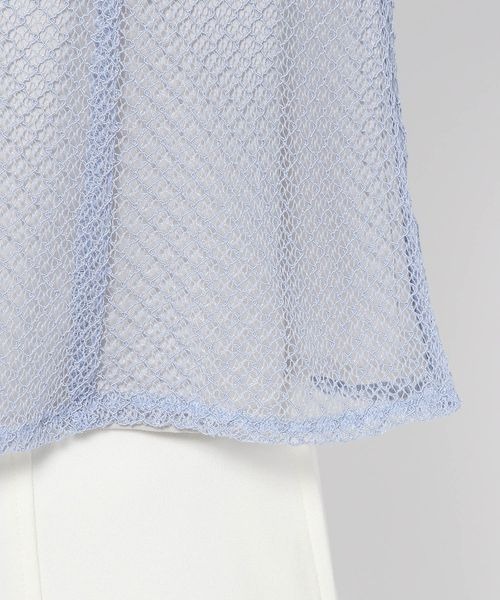 mysty woman（ミスティウーマン）の「メッシュバルーンスリーブブラウス　124760（シャツ/ブラウス・レディース・アイボリー/ブラック/サックスブルー・FREE）」の15枚目の写真