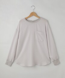 qout シャリ感バックボタンプルオーバー