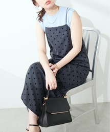 natural couture | W細ストラップAラインキャミワンピース(ワンピース)