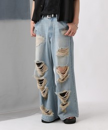 HARE | ダメージデニムパンツ(HARE)(デニムパンツ)