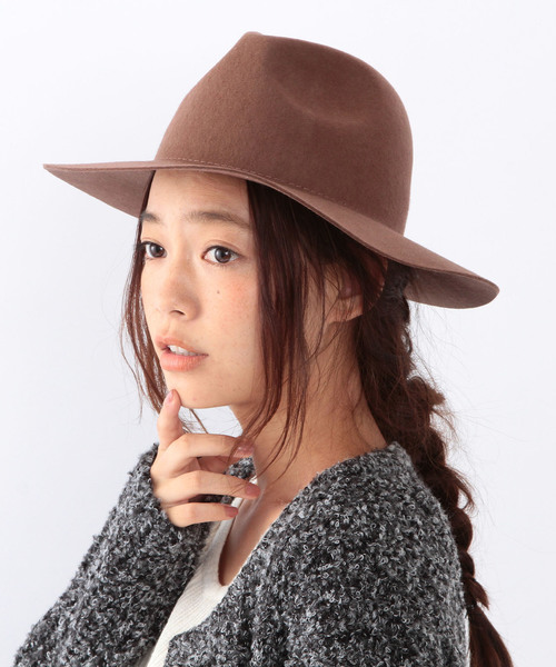 Another Edition（アナザーエディション）の「ベーシックツバ広中折れHAT Ⅱ/ AE Basic ツバヒロナカオレHAT Ⅱ◆（ハット・レディース・オフホワイト/ブラック/グレー/ベージュ/オリーブ/ネイビー/ライトグレー/ライトピンク/モカ/ブラウン/ダークブラウン・フリー）」の7枚目の写真