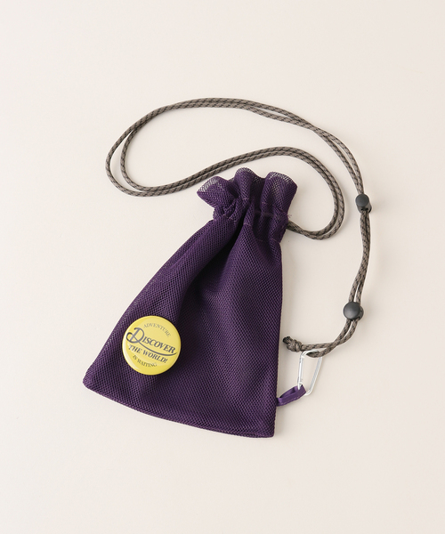 SLOBE citron.(スローブシトロン)の「《追加》SLOBE citron. 缶バッチ付きメッシュBAG(ショルダーバッグ・レディース・パープル/オレンジ/ブルー・FREE)」の22枚目の写真