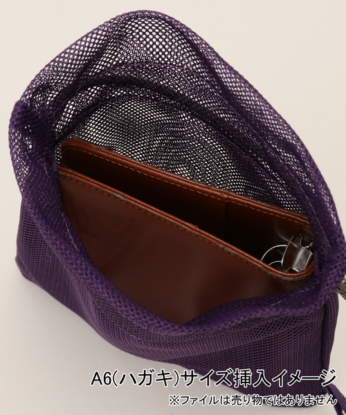 SLOBE citron.(スローブシトロン)の「《追加》SLOBE citron. 缶バッチ付きメッシュBAG(ショルダーバッグ・レディース・パープル/オレンジ/ブルー・FREE)」の17枚目の写真