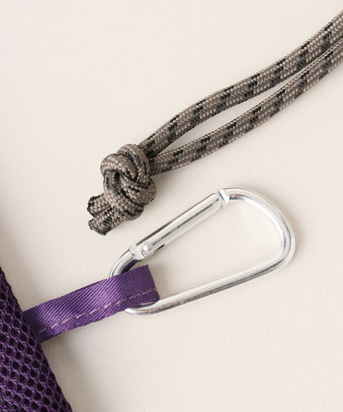 SLOBE citron.(スローブシトロン)の「《追加》SLOBE citron. 缶バッチ付きメッシュBAG(ショルダーバッグ・レディース・パープル/オレンジ/ブルー・FREE)」の14枚目の写真