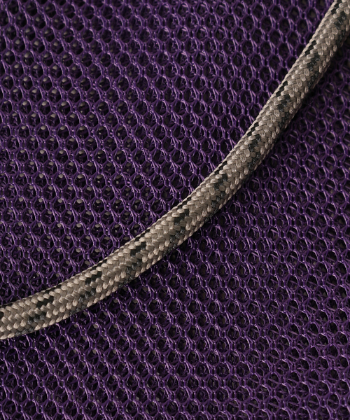 SLOBE citron.(スローブシトロン)の「《追加》SLOBE citron. 缶バッチ付きメッシュBAG(ショルダーバッグ・レディース・パープル/オレンジ/ブルー・FREE)」の11枚目の写真