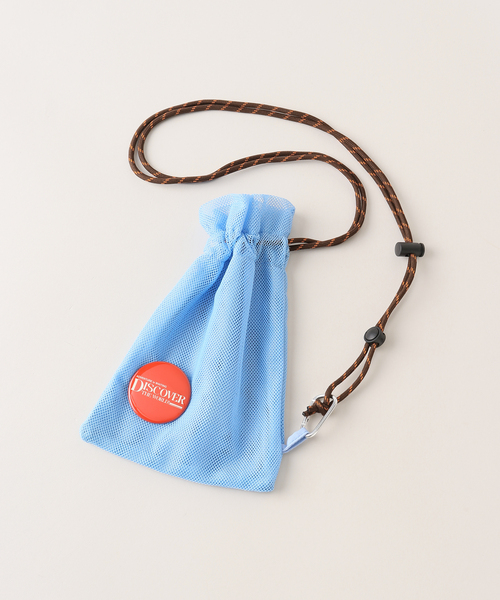 SLOBE citron.(スローブシトロン)の「《追加》SLOBE citron. 缶バッチ付きメッシュBAG(ショルダーバッグ・レディース・パープル/オレンジ/ブルー・FREE)」の10枚目の写真