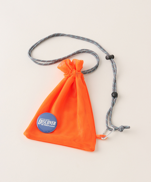 SLOBE citron.(スローブシトロン)の「《追加》SLOBE citron. 缶バッチ付きメッシュBAG(ショルダーバッグ・レディース・パープル/オレンジ/ブルー・FREE)」の7枚目の写真