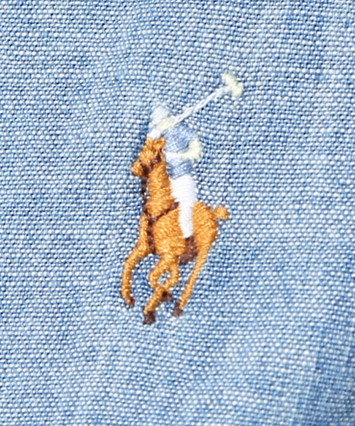 POLO RALPH LAUREN(ポロ ラルフ ローレン)の「カスタムフィット シャンブレー シャツ(シャツ/ブラウス・レディース・ブルー・12/10/6/8/4/14/0)」の5枚目の写真