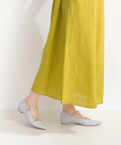 PICCIN（ピッチン）の「ウエストリボンリネンワンピース（ワンピース・レディース・ブルー/ブラック/イエロー・M）」の22枚目の写真